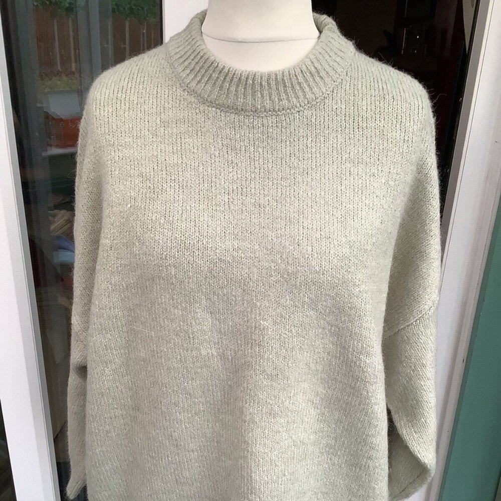 ming ladies medium jumper approx 14/16 mixed fibres small % alpaca
